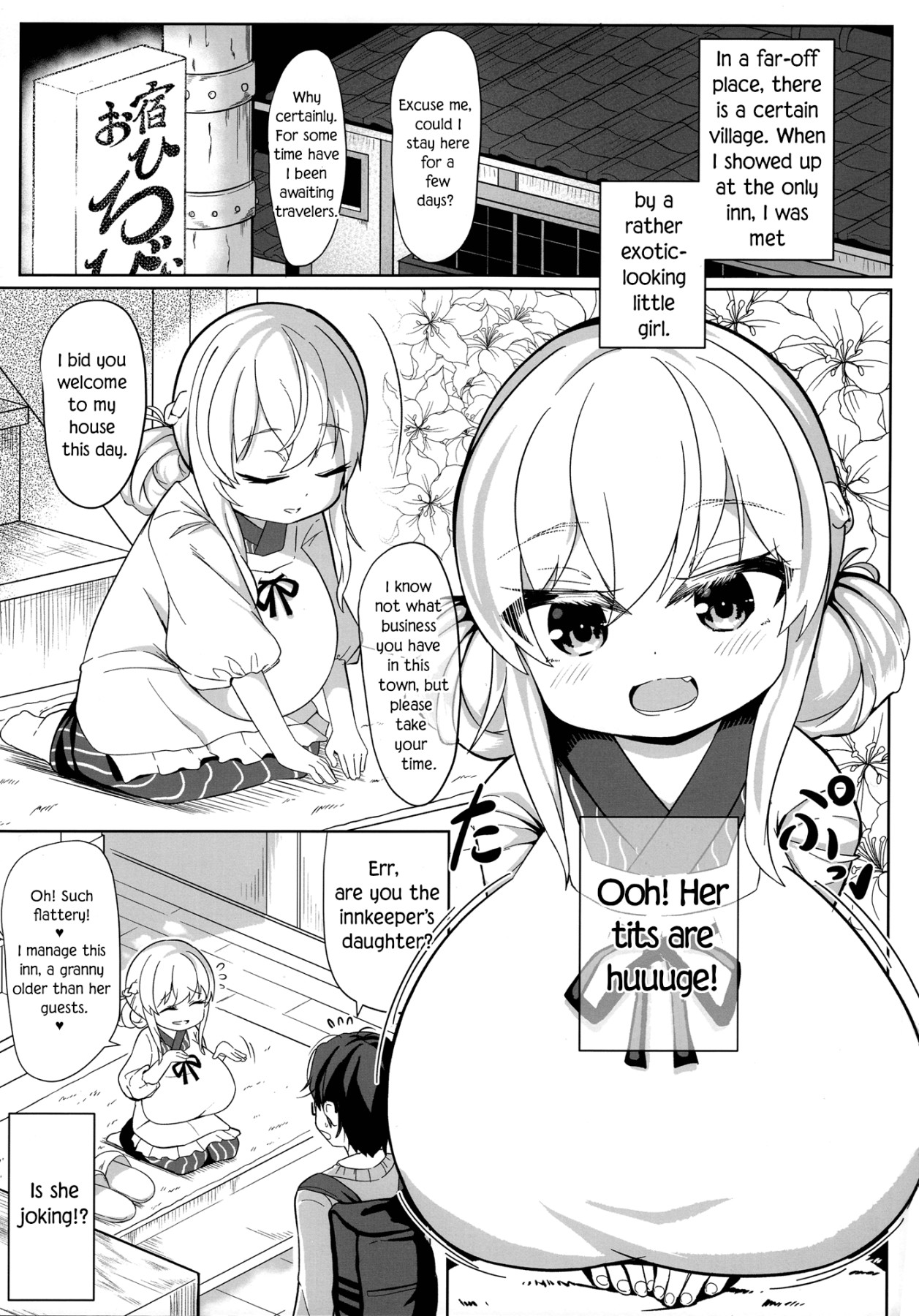 Hentai Manga Comic-Getting Squeezed Dry By a Big Breasted Oppai Loli Youkai-Read-2